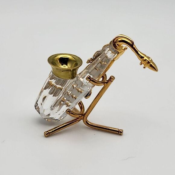 Swarovski Crystal Saxophone & Stand - Picture 4 of 5